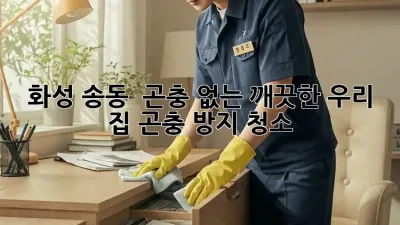 화성 송동 🏡 곤충 없는 깨끗한 우리 집, 곤충 방지 청소 ✨